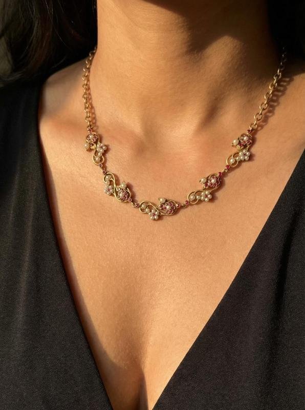 Chandni necklace (brass)